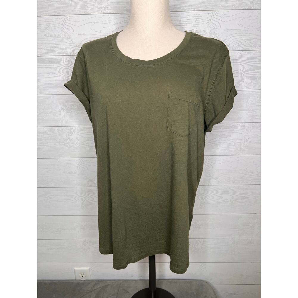a.n.a A New Approach Olive Green Short Sleeve Top | Size XL